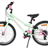 Volare milano kinderfiets - meisjes - 20 inch - mintgroen- 6-speed - twee handremmen