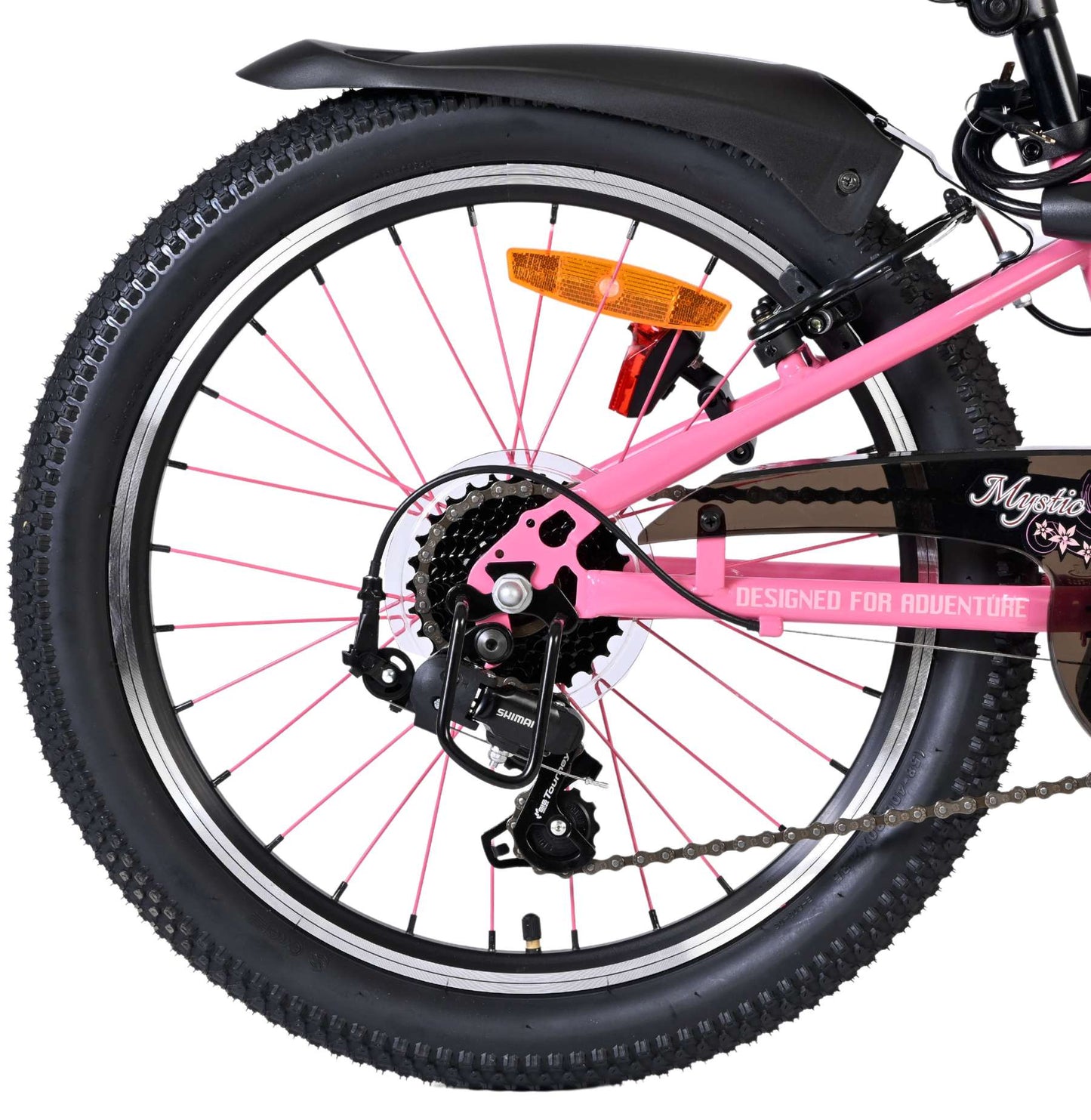 Bicicletta per bambini Volare Mystic - 20 pollici - rosa - 7 velocità