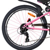 Bicicletta per bambini Volare Mystic - 24 pollici - rosa - 7 velocità