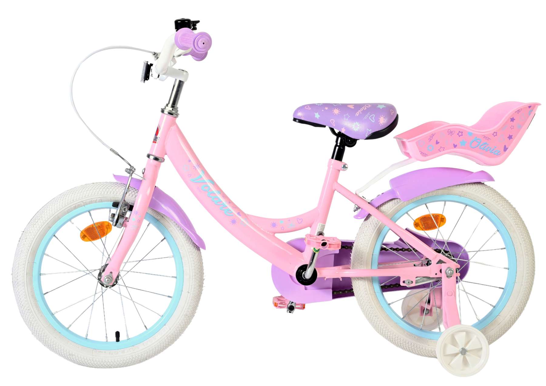 Bicicletta per bambini Volare Olivia - ragazze - 16 pollici - rosa