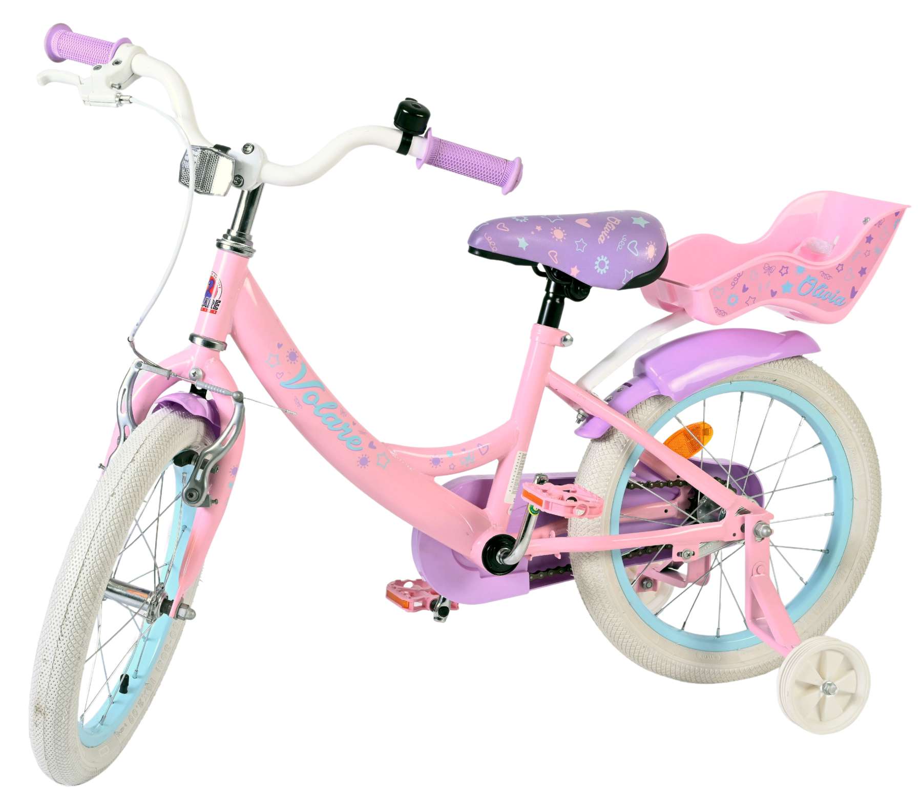 Bicicletta per bambini Volare Olivia - ragazze - 16 pollici - rosa