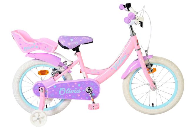 Bicicletta per bambini Volare Olivia - ragazze - 16 pollici - rosa - due freni a mano
