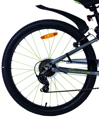 Verare Rocky Children's Bicycle's Bicycle 24 pollici Verde 7 Velocità