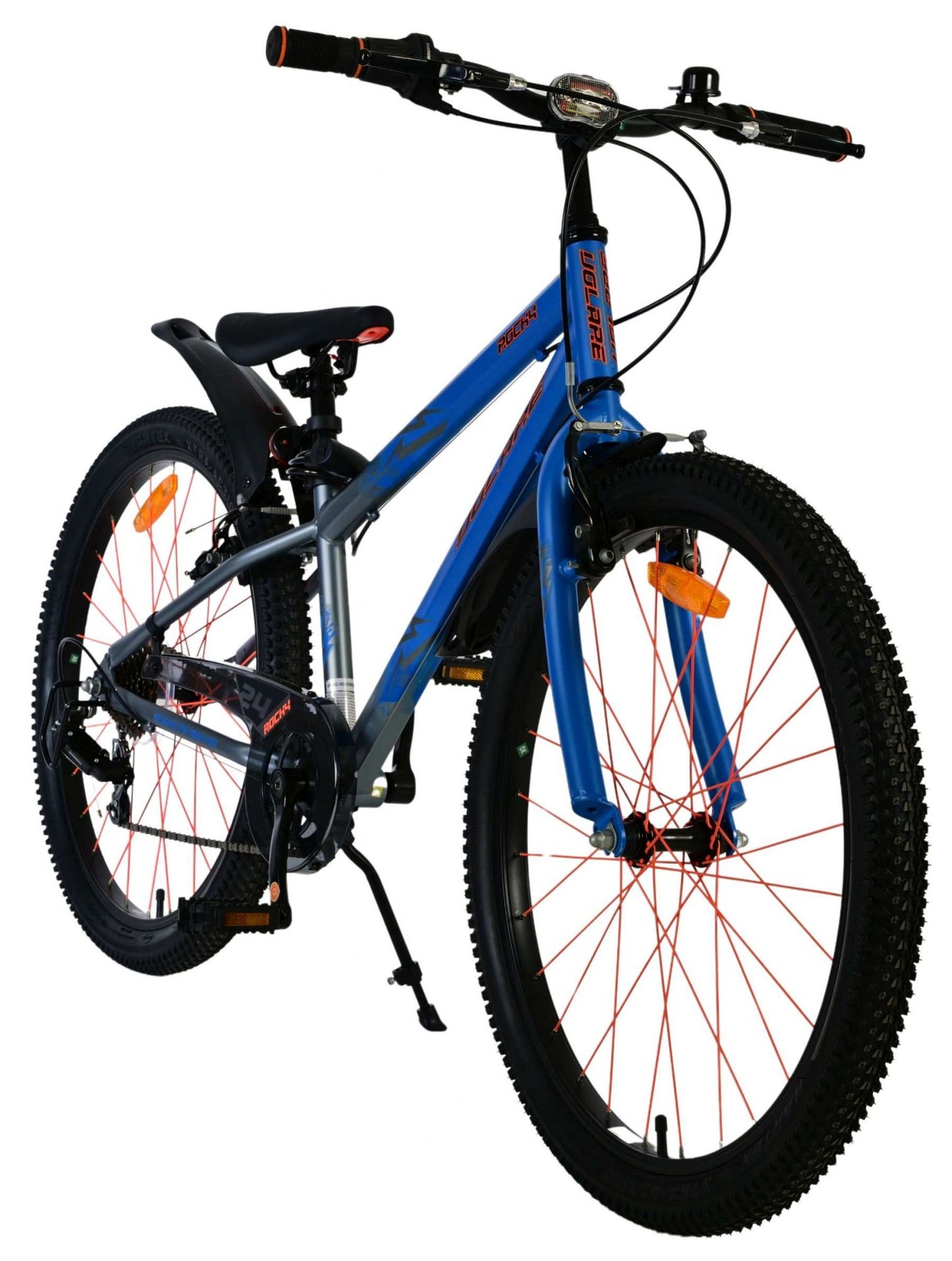 Volare rocky kinderfiets - 24 inch - blauw - 7 speed