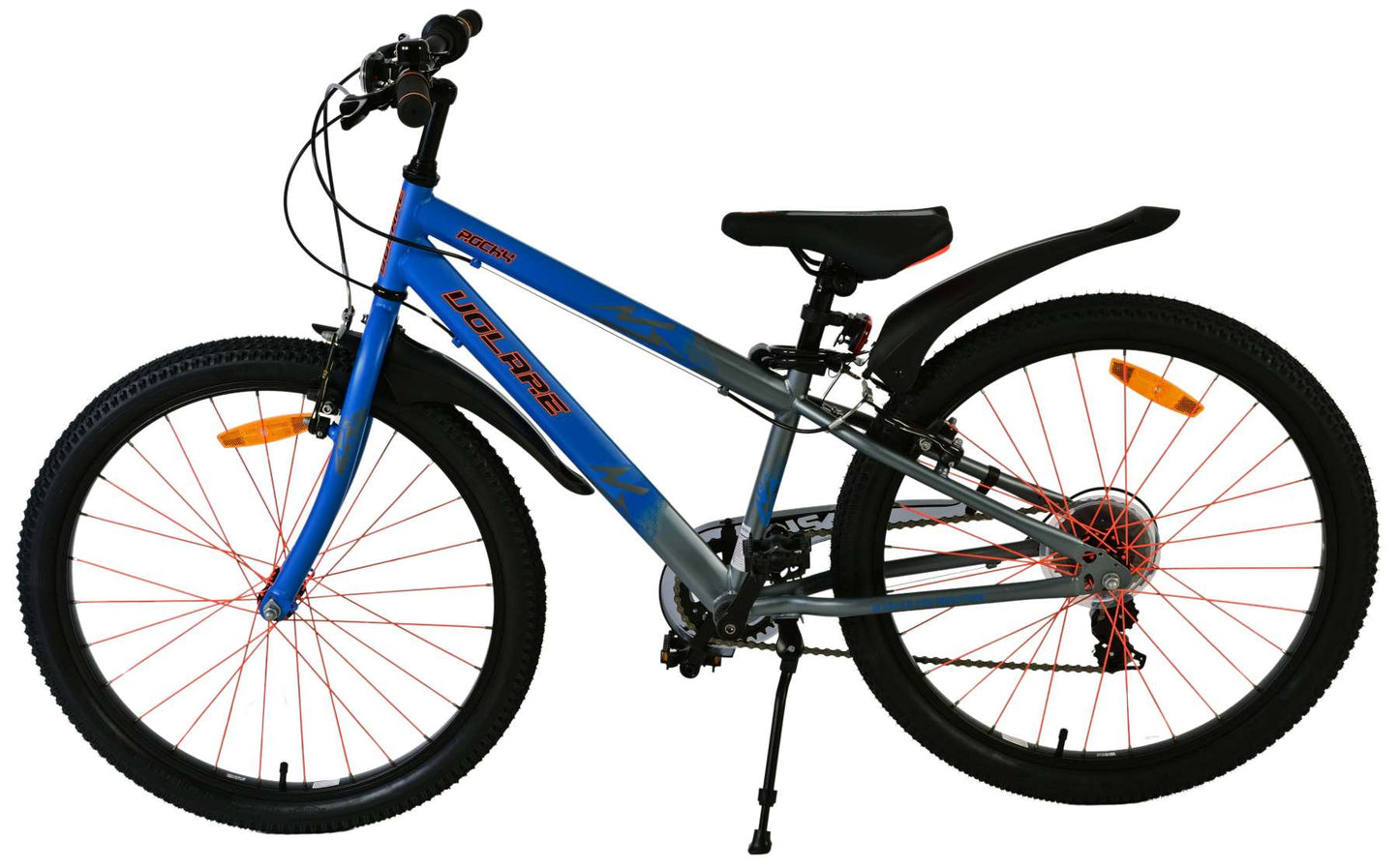 Volare rocky kinderfiets - 24 inch - blauw - 7 speed