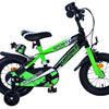 Volare sportivo kinderfiets - jongens - 12 inch - groen zwart - twee handremmen