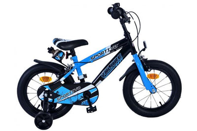 Valorare SportVo per bambini Bike Boys da 14 pollici Blu Nero Freni a due mani