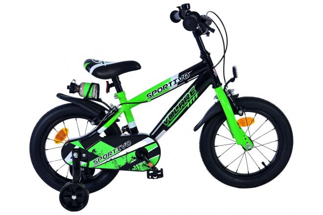 Valorare SportVo per bambini Bike Boys da 14 pollici Nero Brani a due mani