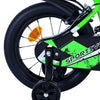 Volare sportivo kinderfiets - jongens - 14 inch - groen zwart - twee handremmen