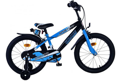 Valorare SportVo per bambini Bike Boys da 18 pollici Blu Blue Brakes