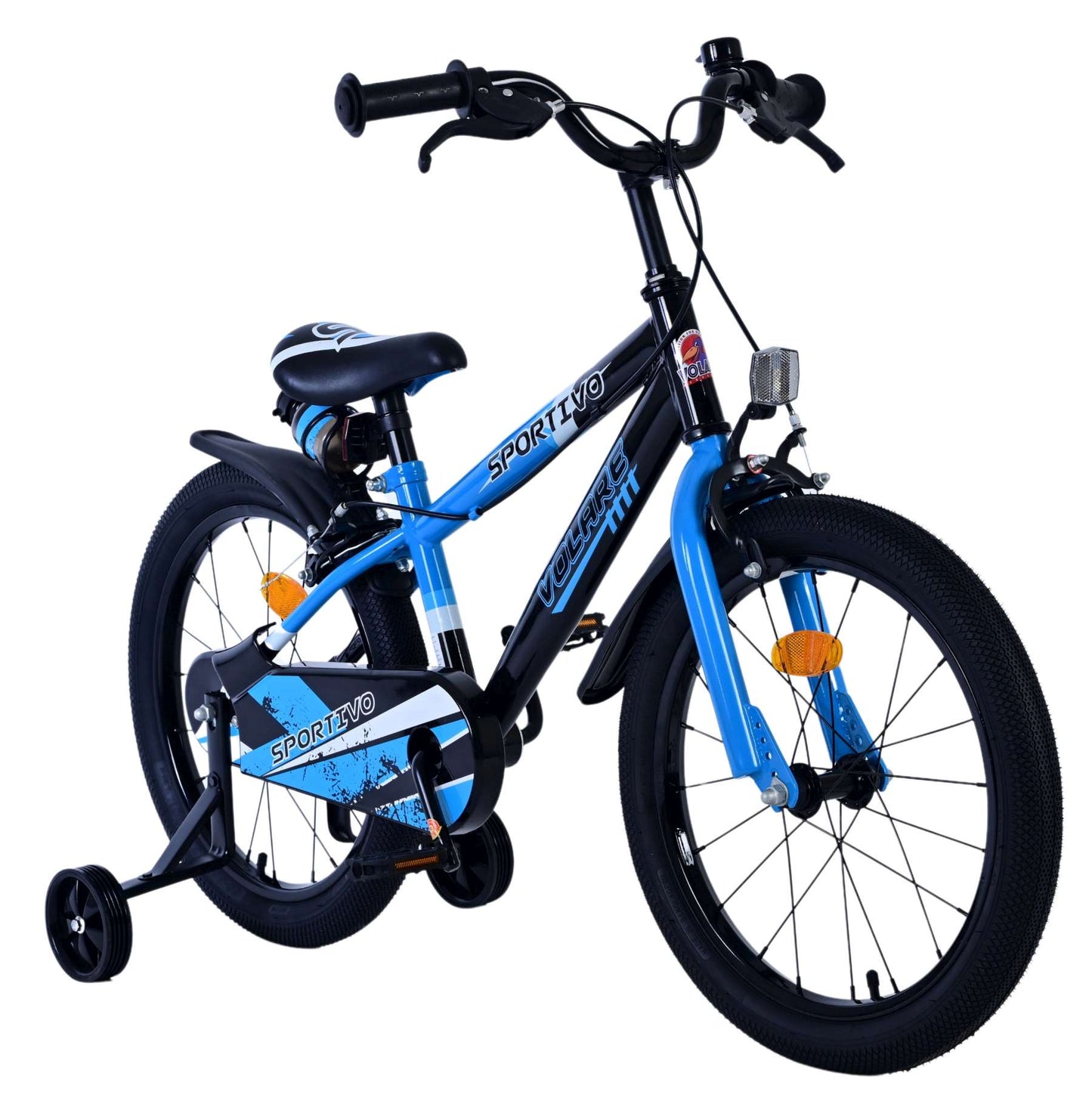 Volare Sportivo Bike para bicicletas para niños de 18 pulgadas Black Black Dos frenos de manos
