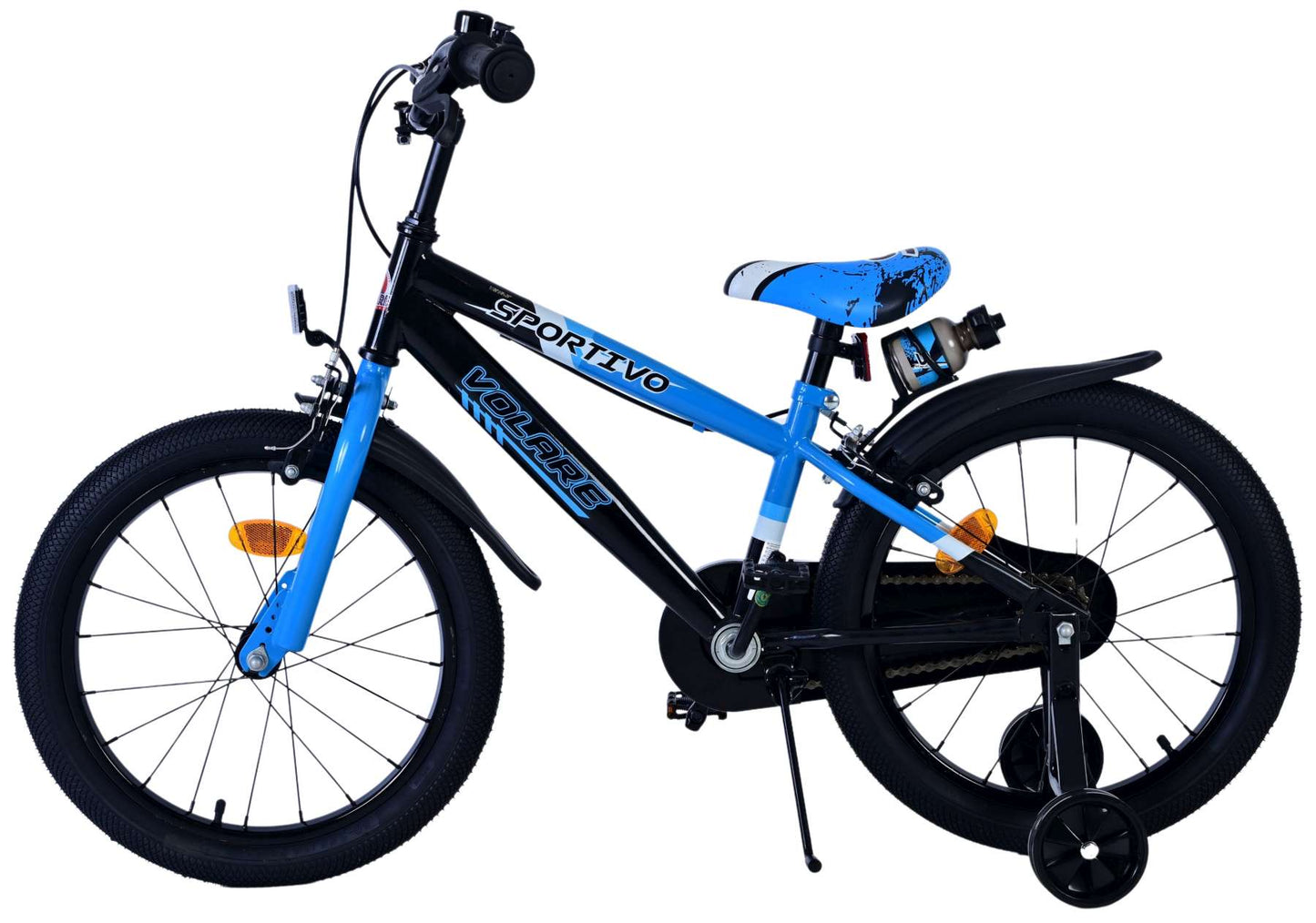 Volare Sportivo Bike para bicicletas para niños de 18 pulgadas Black Black Dos frenos de manos