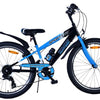 Valorare SportVo Children's Bike Boys Boys 24 pollici 7 velocità Blu nero