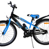 Volare sportivo per bambini in bici per bambini blu nero da 24 pollici
