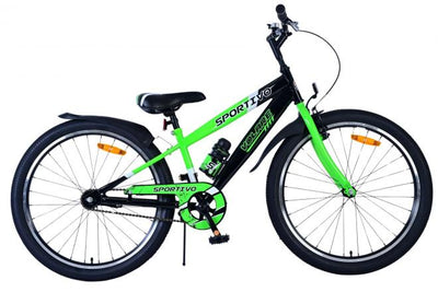 Valorare SportVo per bambini Bike Boys 24 pollici Verde nero