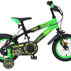 Bicicletta per bambini Volare Strike - ragazzi - 12 pollici - nero verde - due freni a mano