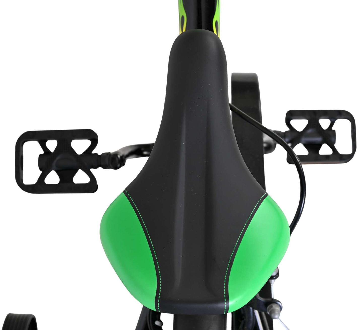 Bicicletta per bambini Volare Strike - ragazzi - 12 pollici - nero verde - due freni a mano