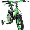 Bicicletta per bambini Volare Strike - ragazzi - 12 pollici - nero verde - due freni a mano