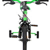 Bicicletta per bambini Volare Strike - ragazzi - 12 pollici - nero verde - due freni a mano