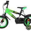 Bicicletta per bambini Volare Strike - ragazzi - 12 pollici - nero verde - due freni a mano