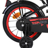Bicicletta per bambini Volare thombike - ragazzi - 14 pollici - nera rossa