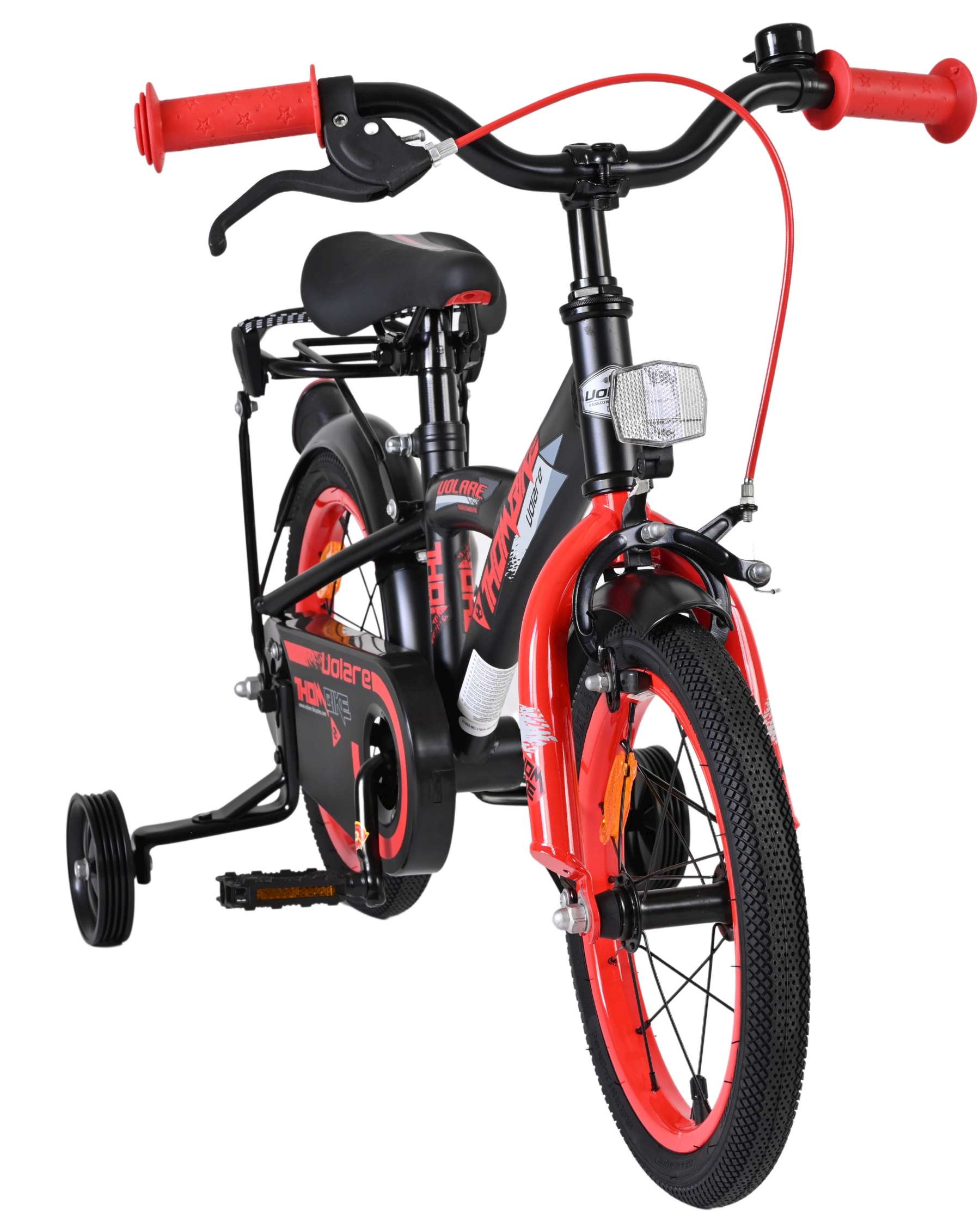 Bicicletta per bambini Volare thombike - ragazzi - 14 pollici - nera rossa