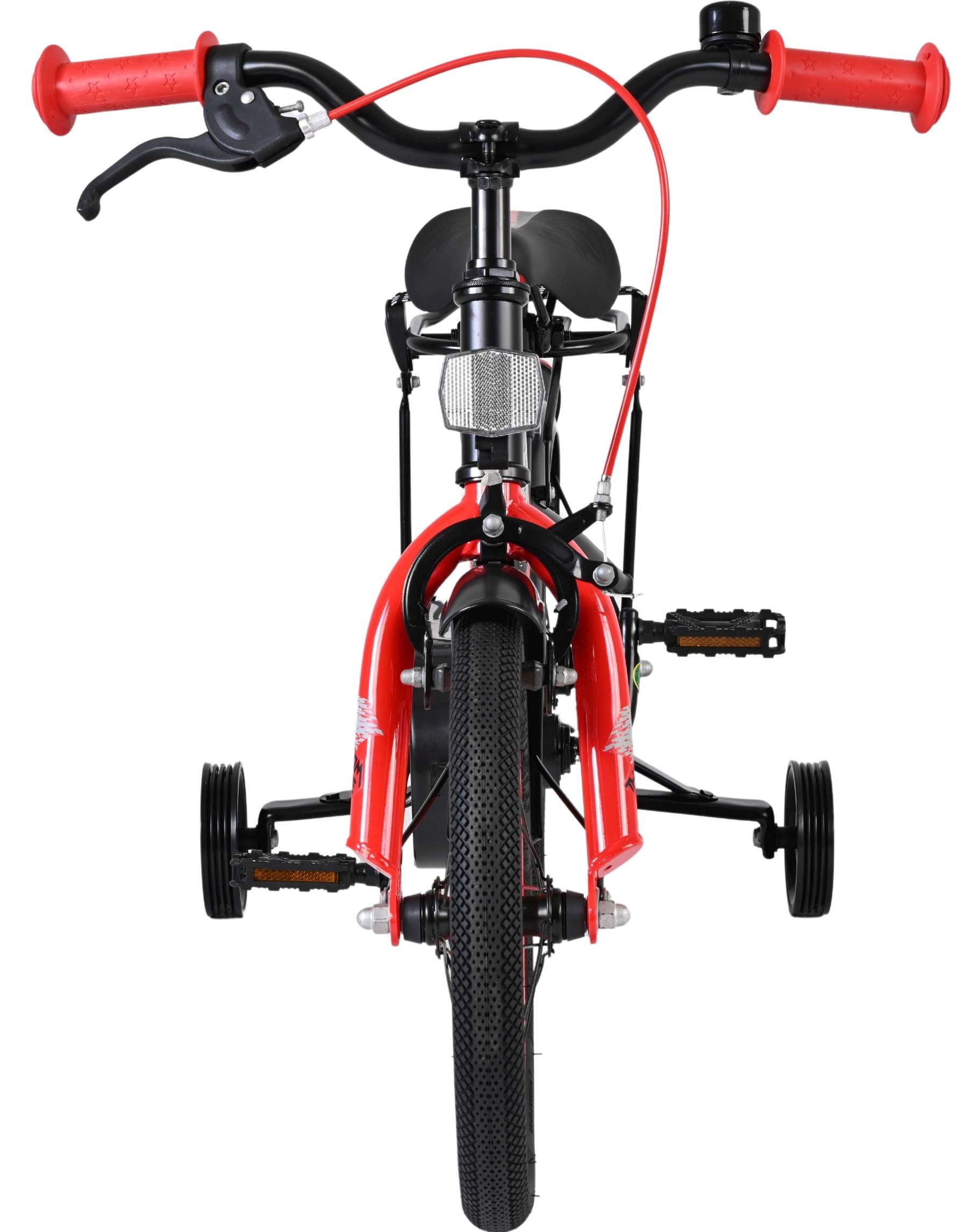 Bicicletta per bambini Volare thombike - ragazzi - 14 pollici - nera rossa