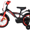 Bicicletta per bambini Volare thombike - ragazzi - 14 pollici - nera rossa
