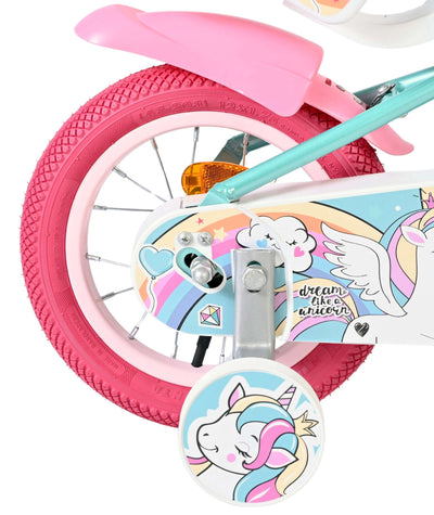 Bicicletta per bambini Volare Unicorn - ragazze - 12 pollici - verde