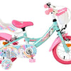 Bicicleta infantil Volare Unicorn - niña - 12 pulgadas - verde - dos frenos de mano