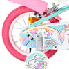 Bicicleta infantil Volare Unicorn - niña - 12 pulgadas - verde - dos frenos de mano