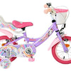 Volare unicorn kinderfiets - meisjes - 12 inch - paars - twee handremmen