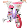 Volare unicorn kinderfiets - meisjes - 12 inch - paars - twee handremmen