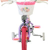 Volare unicorn kinderfiets - meisjes - 12 inch - paars - twee handremmen