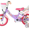 Volare unicorn kinderfiets - meisjes - 12 inch - paars - twee handremmen
