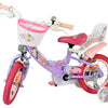 Volare unicorn kinderfiets - meisjes - 12 inch - paars - twee handremmen
