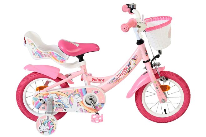 Bicicletta per bambini Volare Unicorn - ragazze - 12 pollici - rosa