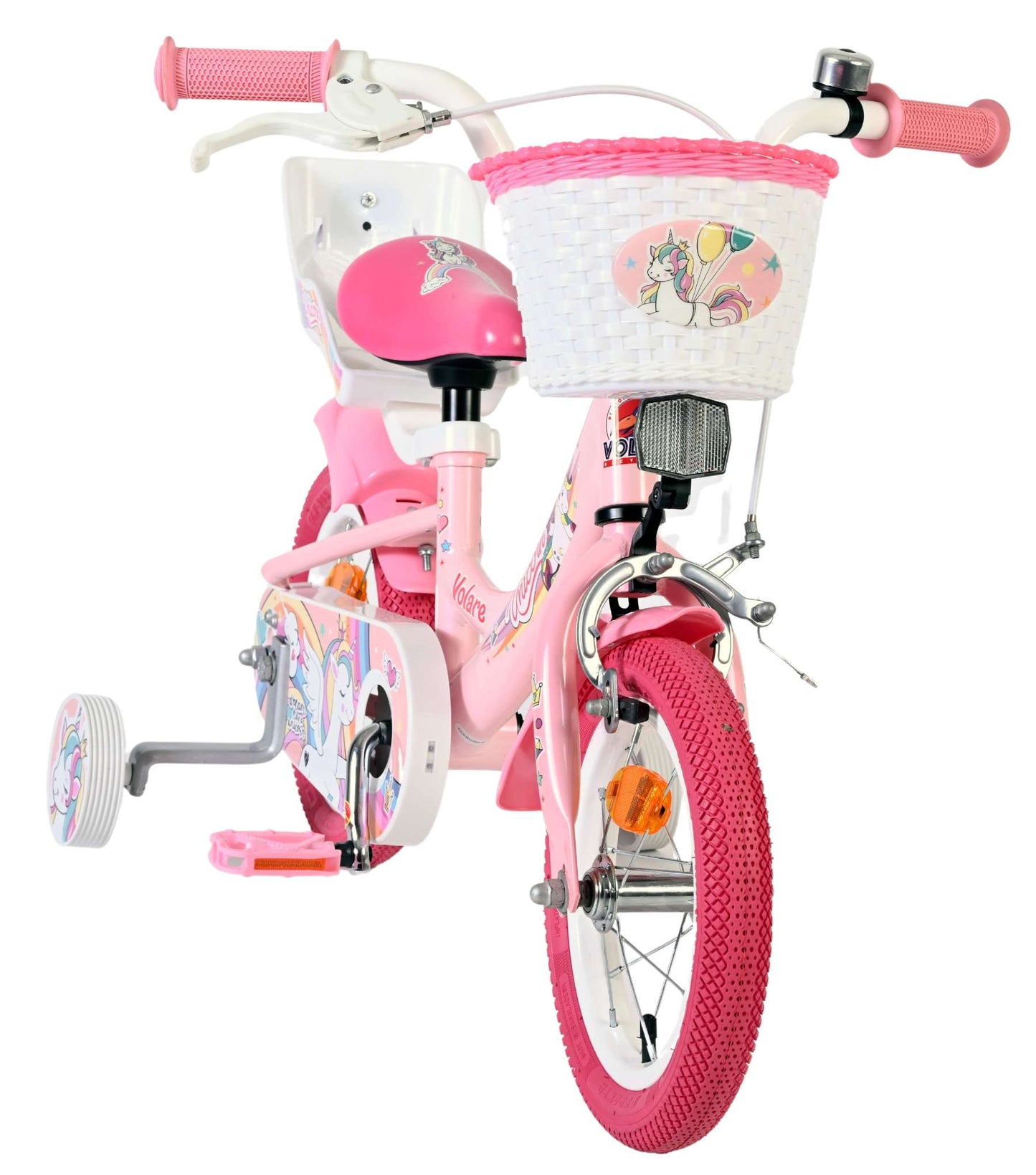 Bicicletta per bambini Volare Unicorn - ragazze - 12 pollici - rosa