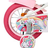 Bicicleta infantil Volare Unicorn - niña - 12 pulgadas - blanca