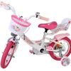 Bicicleta infantil Volare Unicorn - niña - 12 pulgadas - blanca