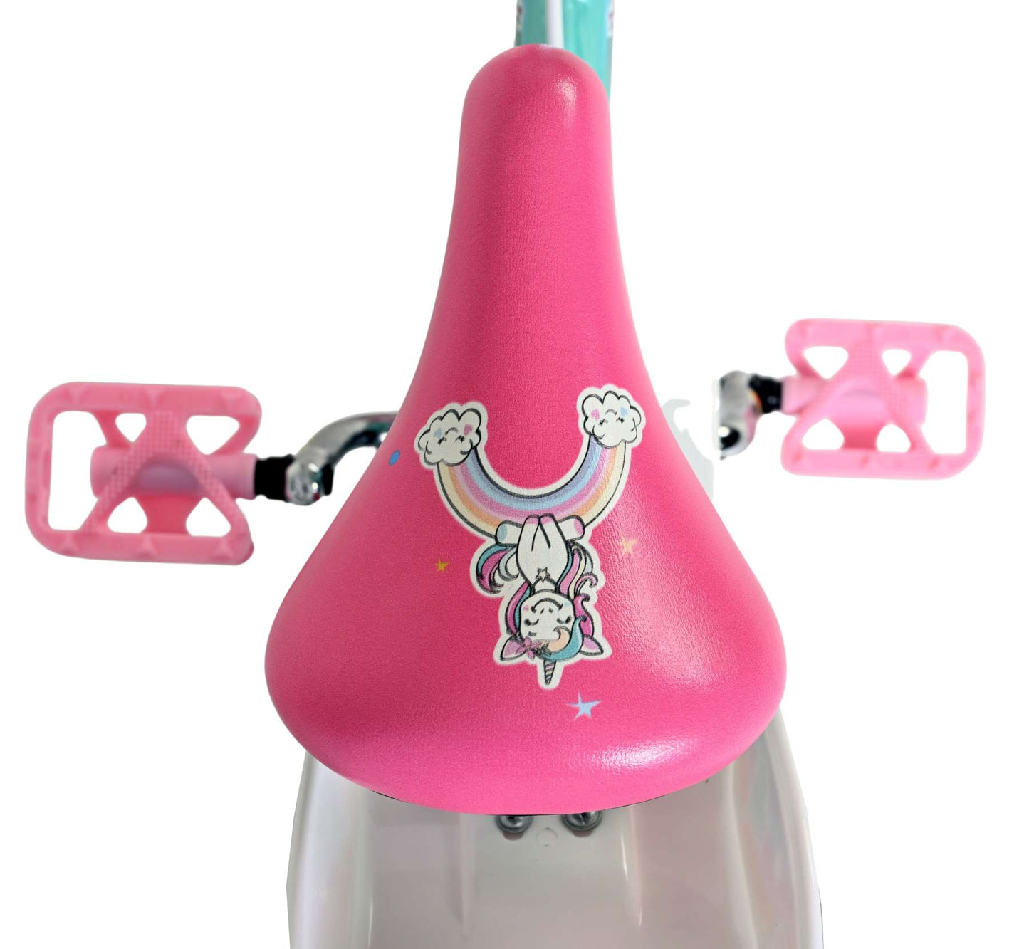 Bicicletta per bambini Volare Unicorn - ragazze - 14 pollici - verde - due freni a mano