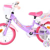 Bicicletta per bambini Volare Unicorn - ragazze - 14 pollici - viola - due freni a mano
