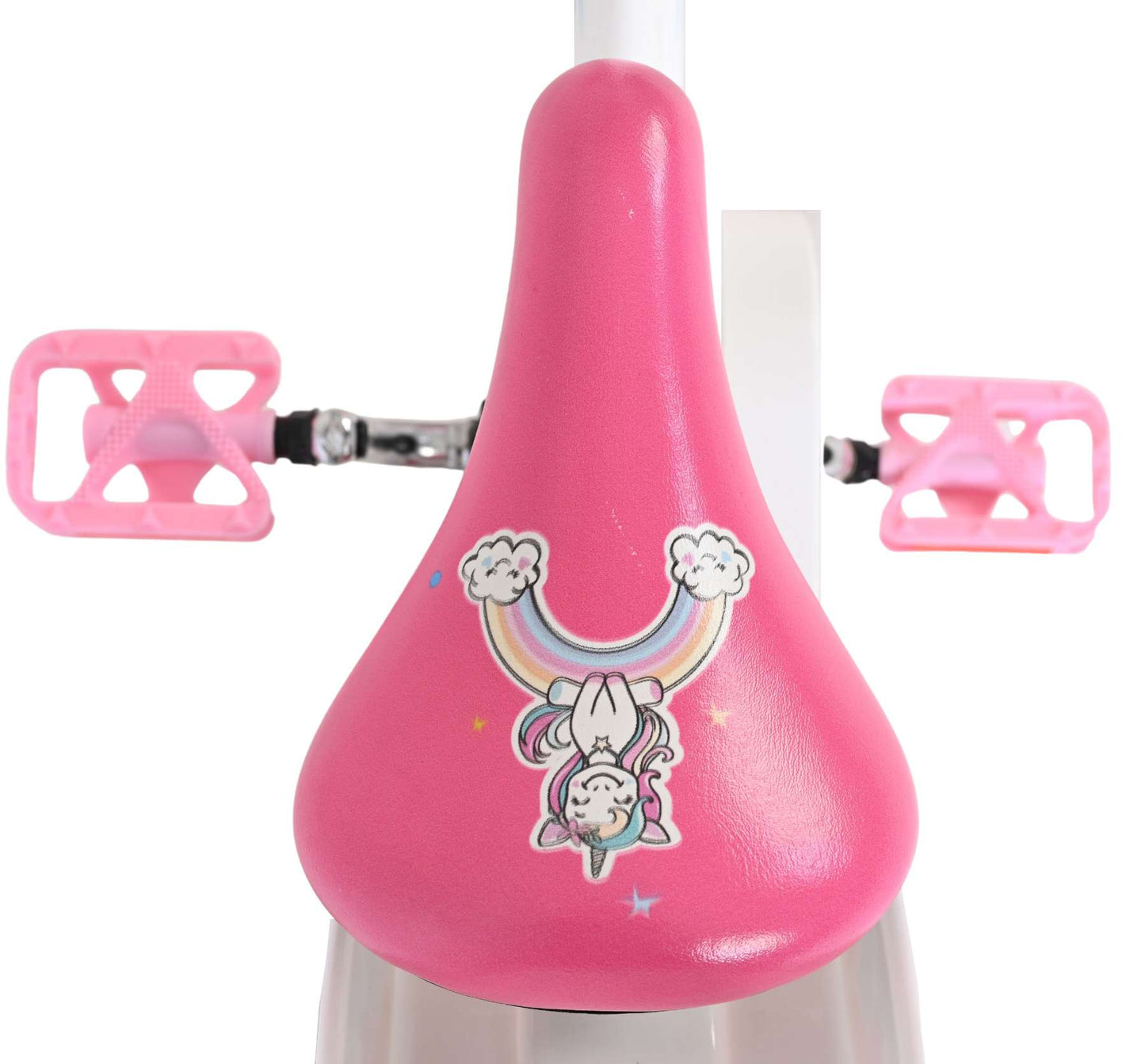 Bicicletta per bambini Volare Unicorn - ragazze - 14 pollici - bianca