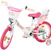 Bicicletta per bambini Volare Unicorn - ragazze - 14 pollici - bianca