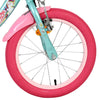 Bicicletta per bambini Volare Unicorn - ragazze - 16 pollici - verde - due freni a mano