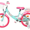 Bicicletta per bambini Volare Unicorn - ragazze - 16 pollici - verde - due freni a mano