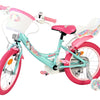 Bicicletta per bambini Volare Unicorn - ragazze - 16 pollici - verde - due freni a mano
