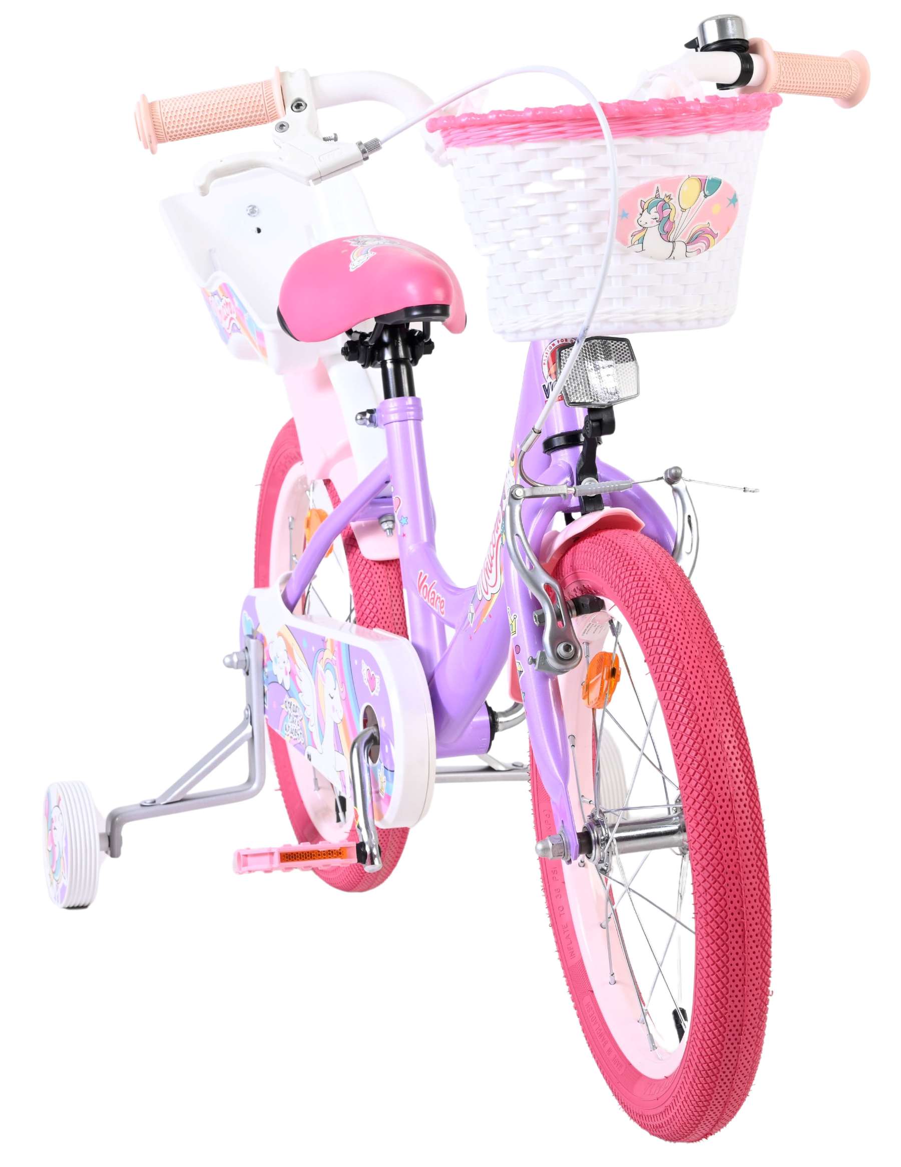 Bicicletta per bambini Volare Unicorn - ragazze - 16 pollici - viola