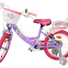 Bicicleta infantil Volare Unicorn - niña - 16 pulgadas - violeta - dos frenos de mano