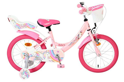 Volare unicorn kinderfiets - meisjes - 16 inch - roze